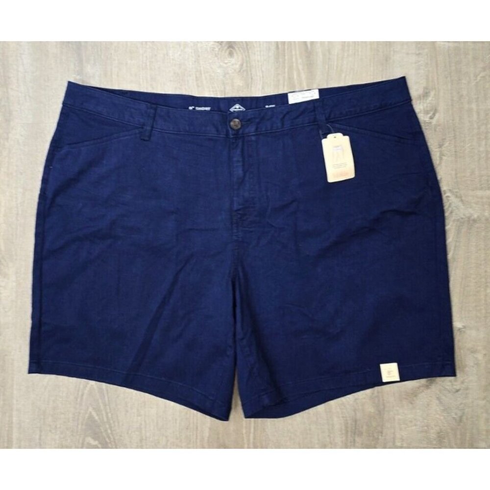 St.John's Bay Womens Short Mid Rise Secretly Slender American Navy Tummy Control - Picture 3 of 7